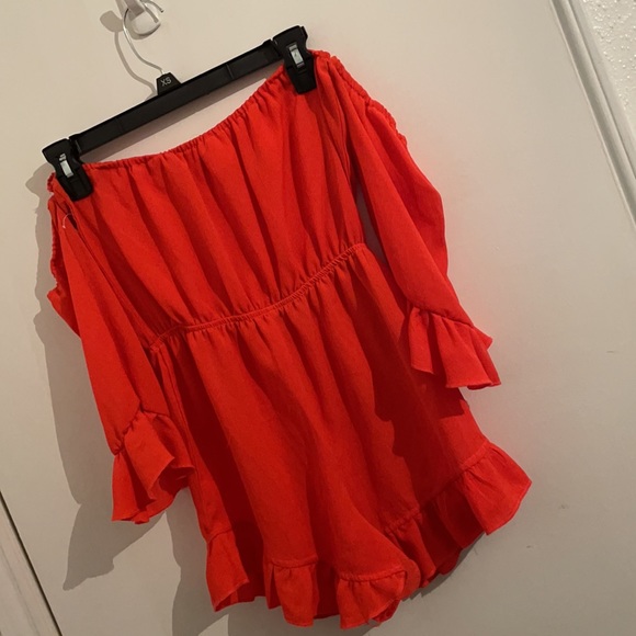 Womens Bright Orange Cover-up - Picture 3 of 3